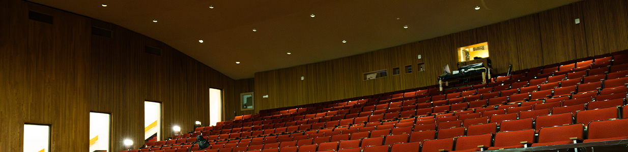 Seats in one of MHCC's theatre spaces
