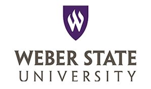 Weber State logo featuring a shield with a W on it