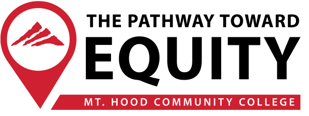 Logo that reads the path toward equity with an icon image of Mt. Hood