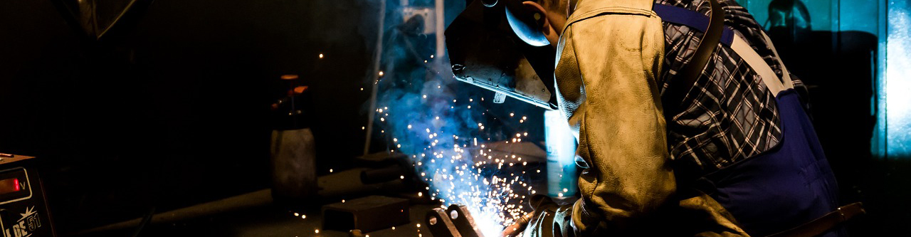 Person welding PPE
